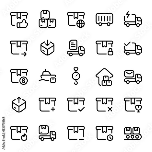 Logistic line style, perfect for user interface projects
