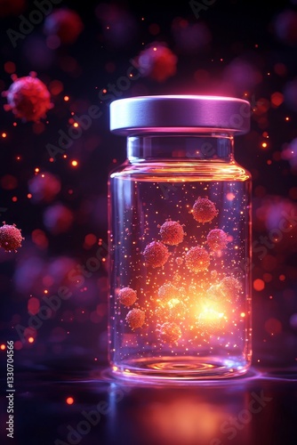 Wallpaper Mural Vaccine development breakthrough laboratory scientific image digital environment close-up view health innovation Torontodigital.ca