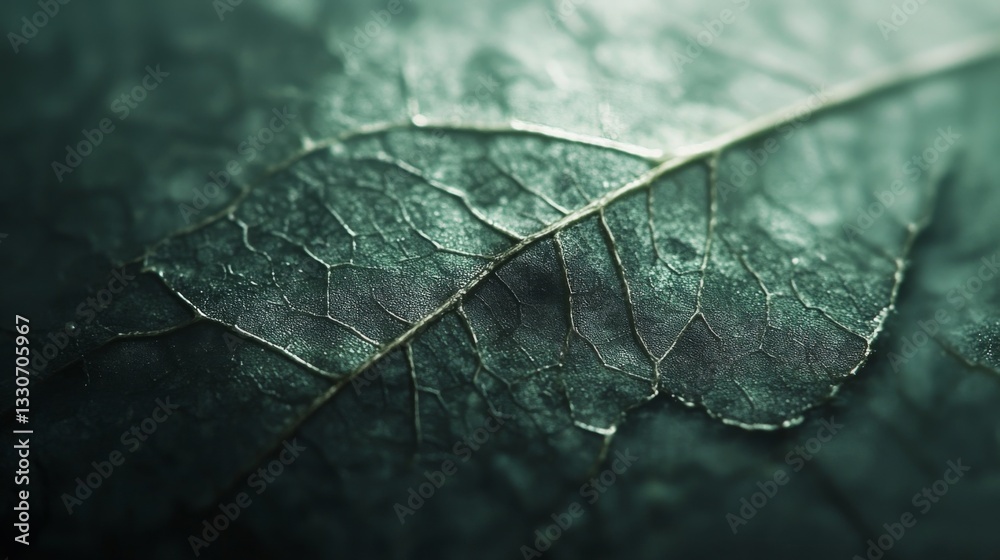Fototapeta premium Detailed Close Up Of A Dried Leaf Vein Structure
