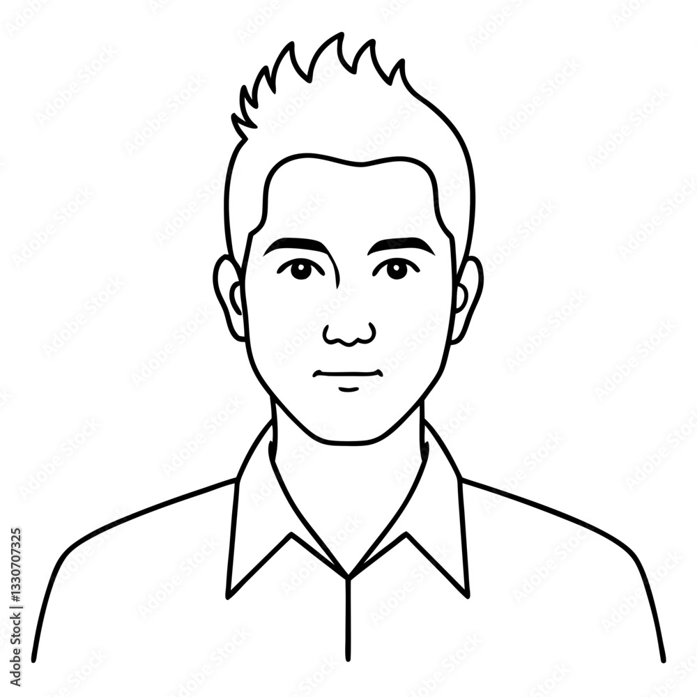 a simplified illustration of a man, depicted in a clean, minimalist style, suitable for various design contexts vector illustration a simplified illustration of a man, depicted in a clean, minimalist style, suitable for various design contexts vector illustration