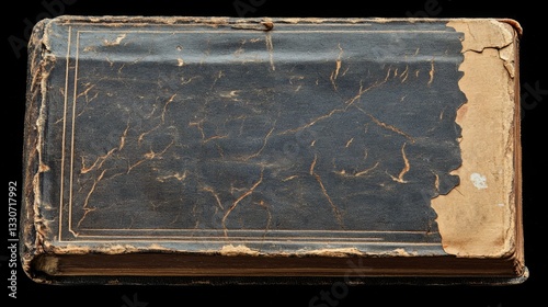 A Very Old Damaged Book Cover Showing Age and Wear