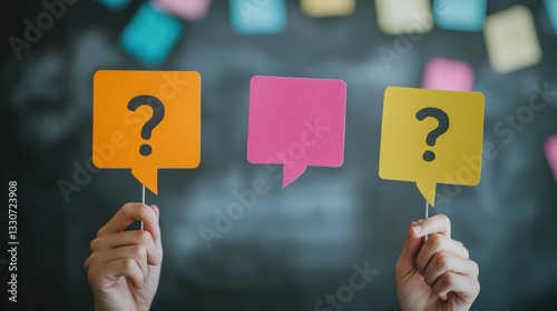 A person using a fun icebreaker question to start a conversation at a networking event