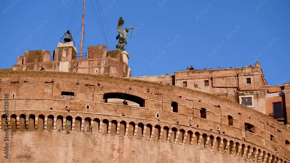 Sant Angelo castle in Rome, Italy Evening time Sant Angelo castle in Rome, Italy Evening time