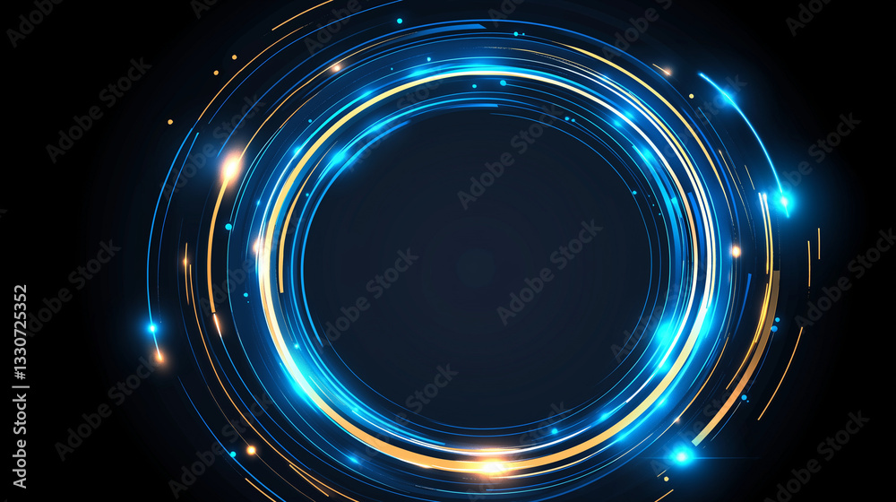 Abstract Futuristic Ring: A glowing, abstract ring of light swirls with dynamic energy, a visual representation of cutting-edge technology and the future. Abstract Futuristic Ring: A glowing, abstract ring of light swirls with dynamic energy, a visual representation of cutting-edge technology and the future.