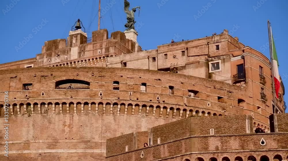 Sant Angelo castle in Rome, Italy Evening time Sant Angelo castle in Rome, Italy Evening time
