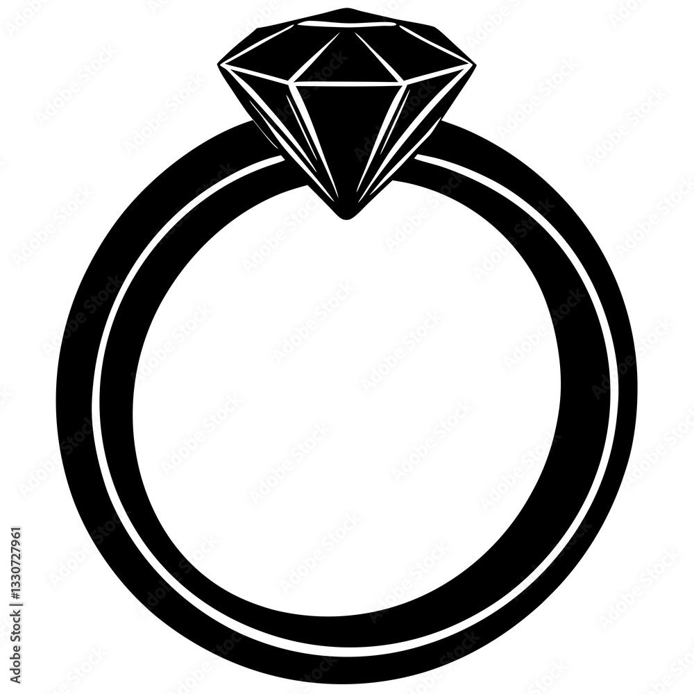 Round Gemstone Engagement Ring - Elegant & Timeless Design Round Gemstone Engagement Ring - Elegant & Timeless Design