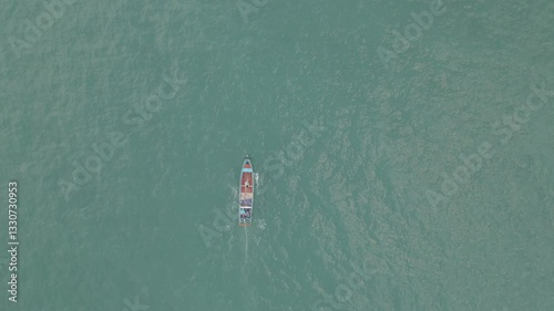 Beautiful panoramic view of the sea with blue water