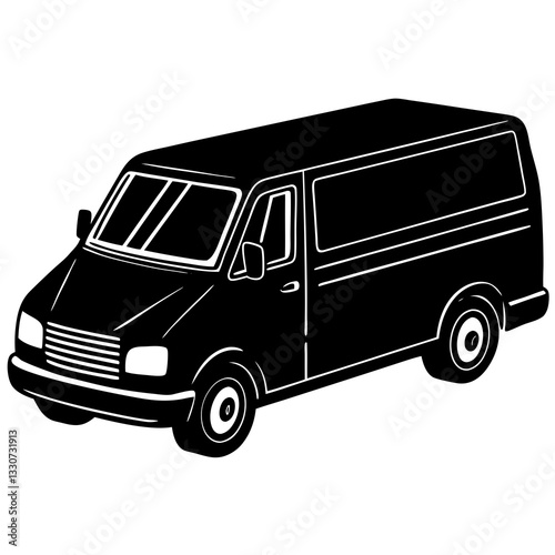 Versatile Cargo Van Vector Illustration