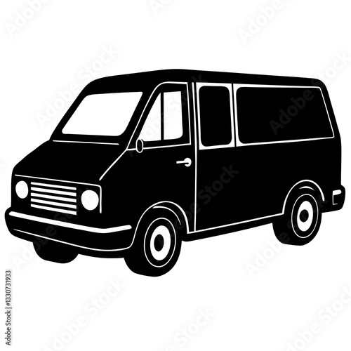 Versatile Cargo Van Vector Illustration