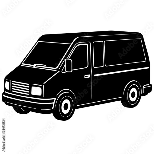 Versatile Cargo Van Vector Illustration