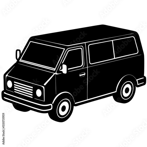 Versatile Cargo Van Vector Illustration