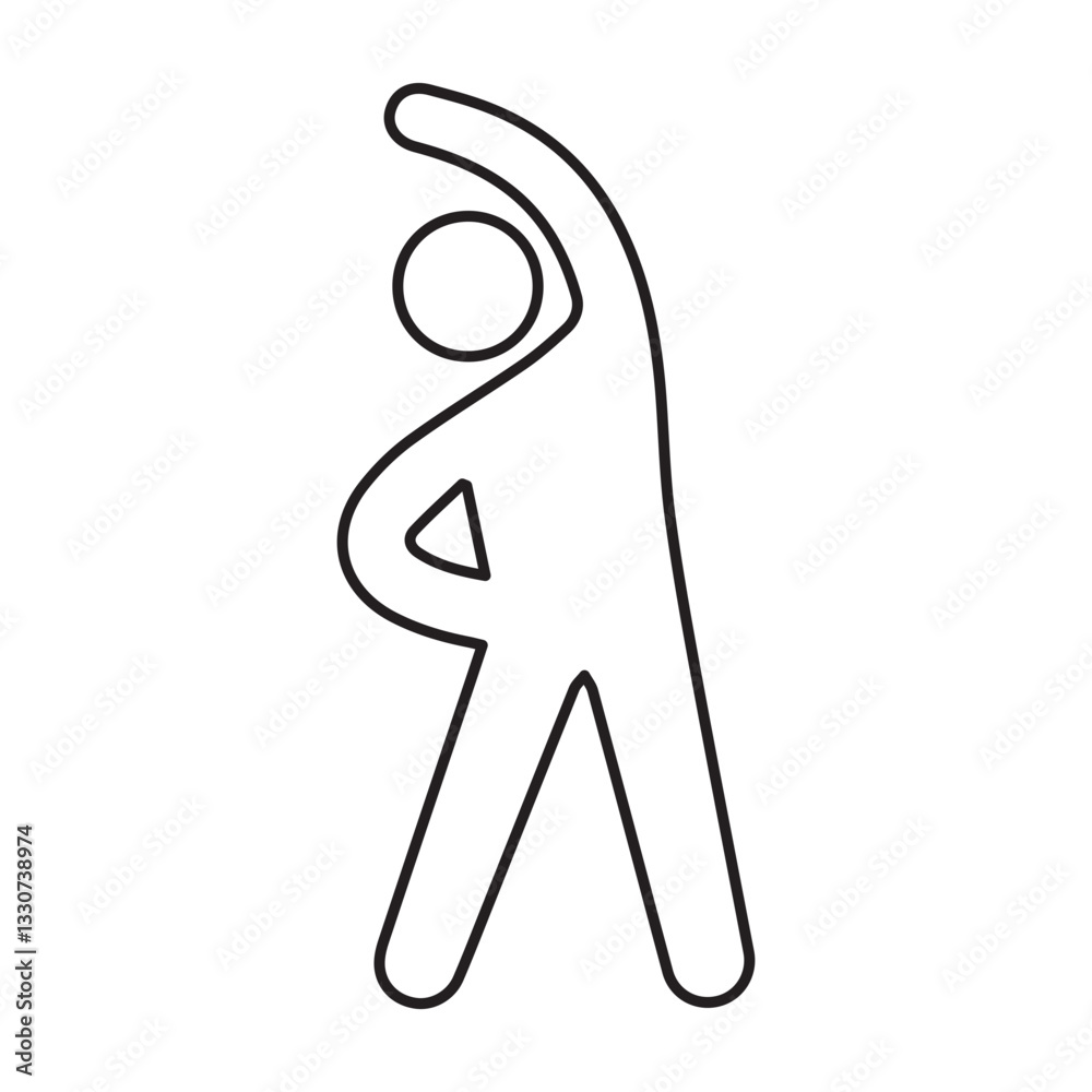 Exercise line icon Exercise line icon