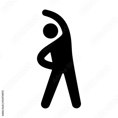Exercise glyph icon