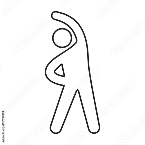 Exercise line icon