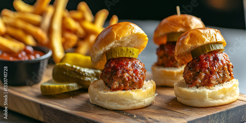 Mini Meatball Sliders with Pickles for Perfect Party Appetizers