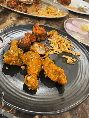 fried chicken wings on a plate