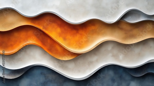 Wallpaper Mural Abstract Waves of Color and Texture Torontodigital.ca