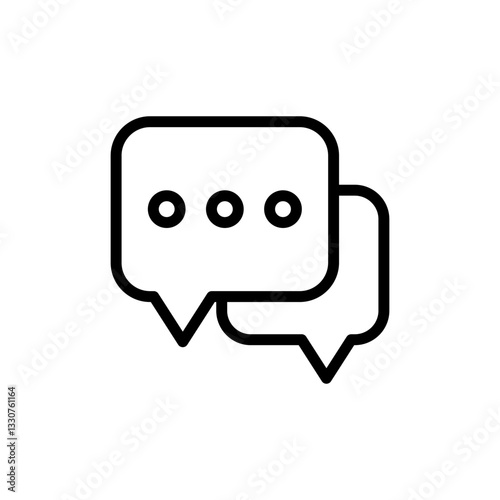 Chat icon vector illustration. speech bubble sign and symbol. comment icon. message