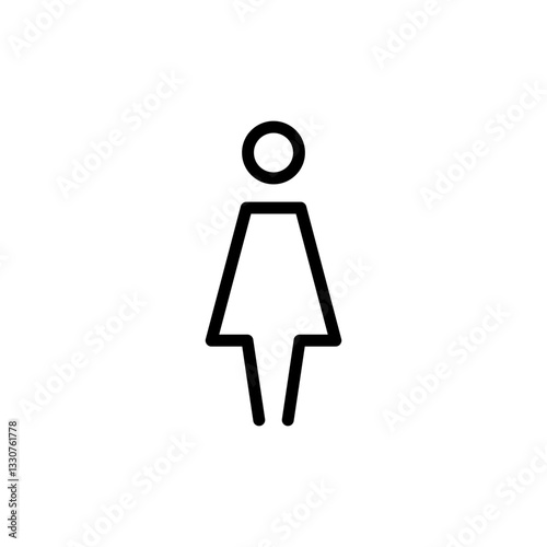 Female icon vector illustration. woman sign and symbol