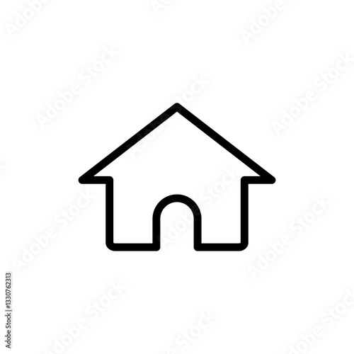 Home icon vector illustration. House sign and symbol