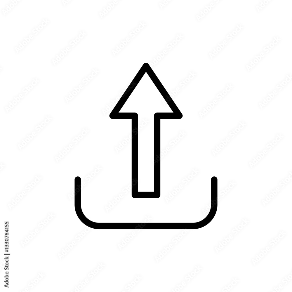Upload icon vector illustration. load data sign and symbol Upload icon vector illustration. load data sign and symbol