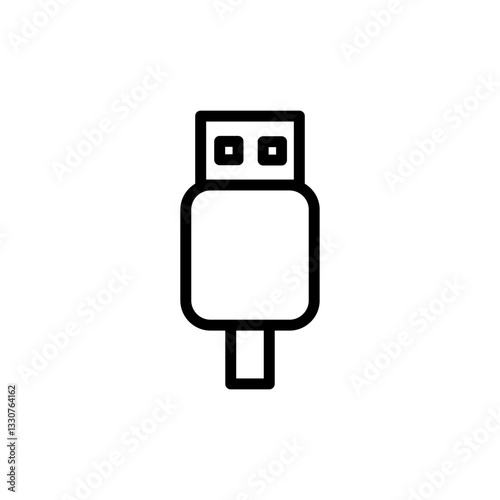 Usb icon vector illustration. Flash disk sign and symbol. flash drive sign.