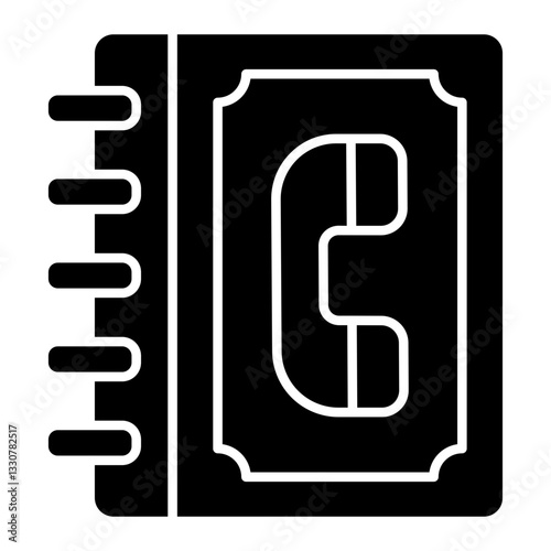 contact book Solid icon