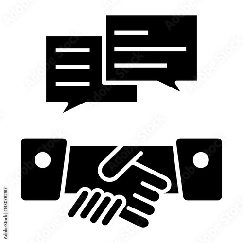 negotiation Solid icon