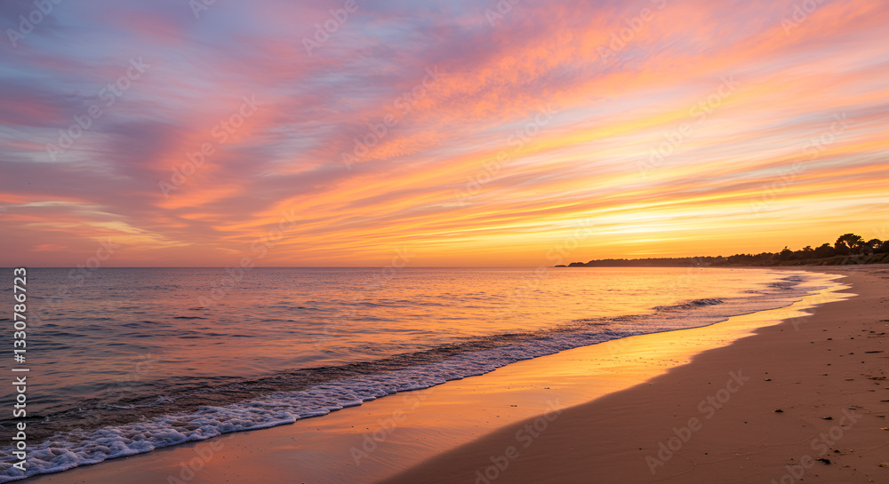 Obraz premium beach at sunset
