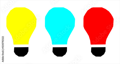 Light bulb icon set. lamp icon symbol collection , creative good idea logo. innovative idea icon sign in flat style. vector illustration