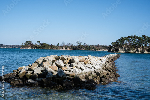 宮城県松島福浦島石積み堤 photo