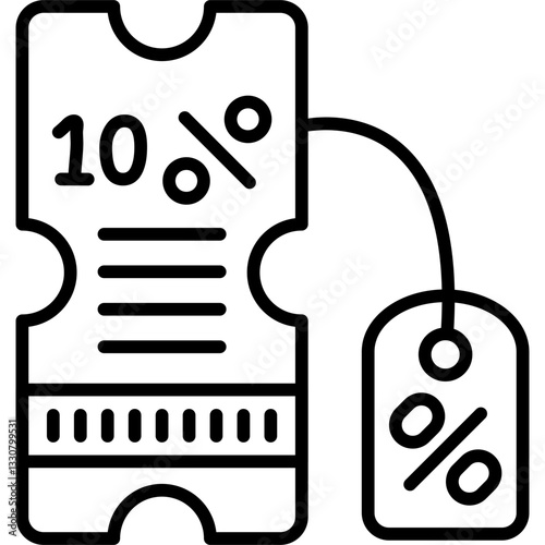 Discount Ticket Icon