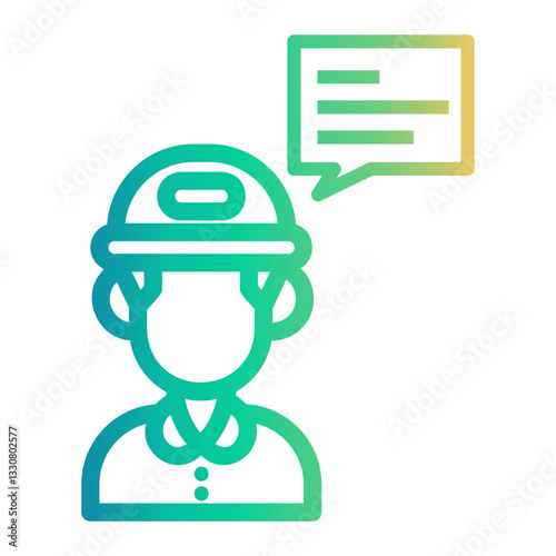 consulting Line Gradient Icon