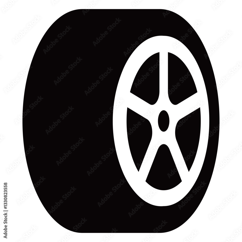 Obraz premium タイヤのアイコン