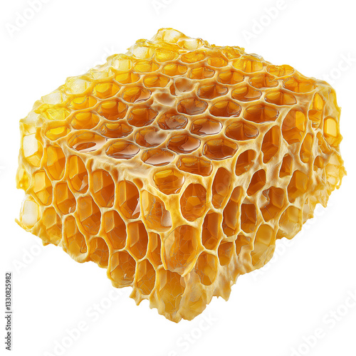 Organic Honeycomb and Beeswax: Nature's Sweet, Edible Nutrition in Apiary Harvest
