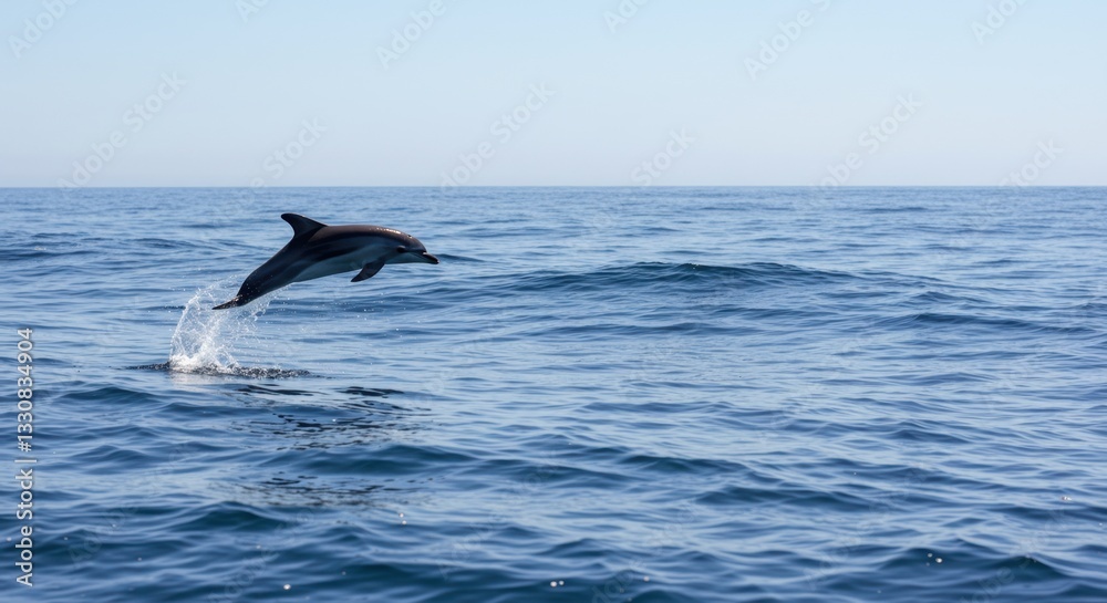Striped Dolphin Leaping Gracefully Over Ocean Waves A Stunning Wildlife Photography Exhibiting Breathtaking Ocean Scene Striped Dolphin Leaping Gracefully Over Ocean Waves A Stunning Wildlife Photography Exhibiting Breathtaking Ocean Scene
