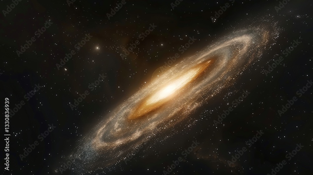 Naklejka premium _Milky_way_cool_galactic_background