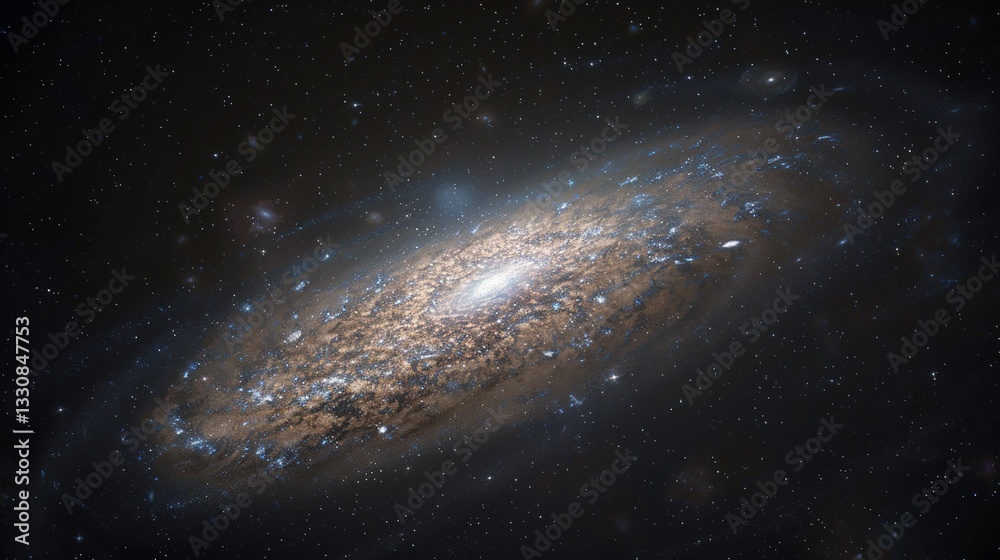 Fototapeta premium _Star_galaxy_black_galactic_background_