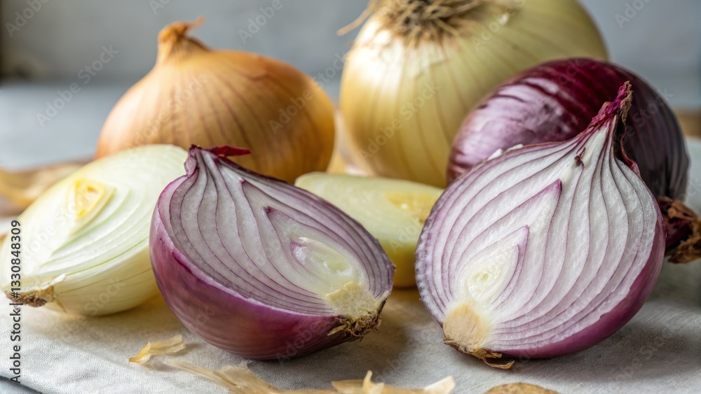 Obraz premium Assorted Onions Still Life