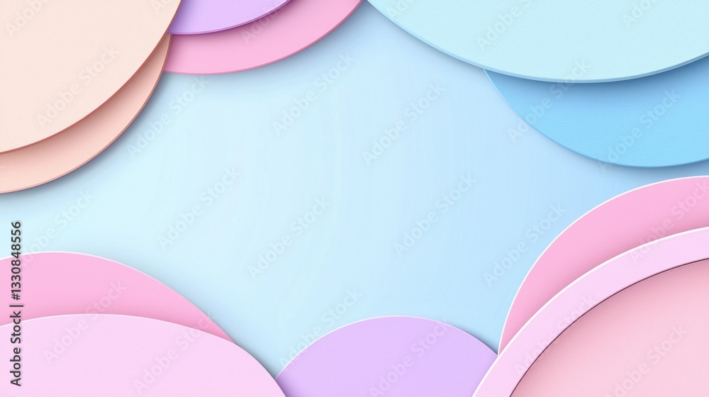 Colorful Abstract Background with Circles and Soft Tones in Pastel Colors for Modern Designs Colorful Abstract Background with Circles and Soft Tones in Pastel Colors for Modern Designs