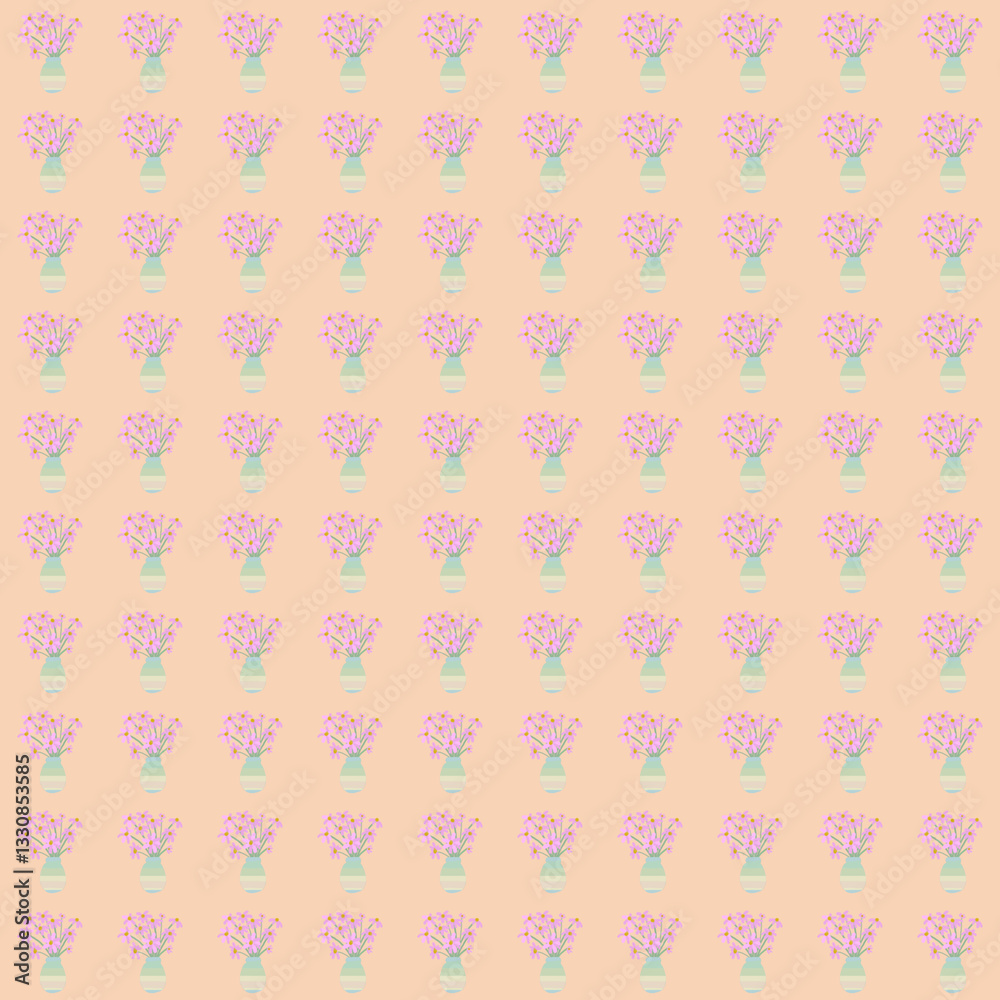 꽃 패턴 벽지