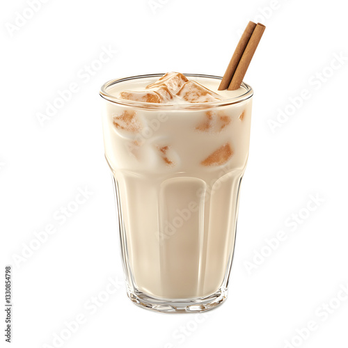 Traditional horchata drink in a glass