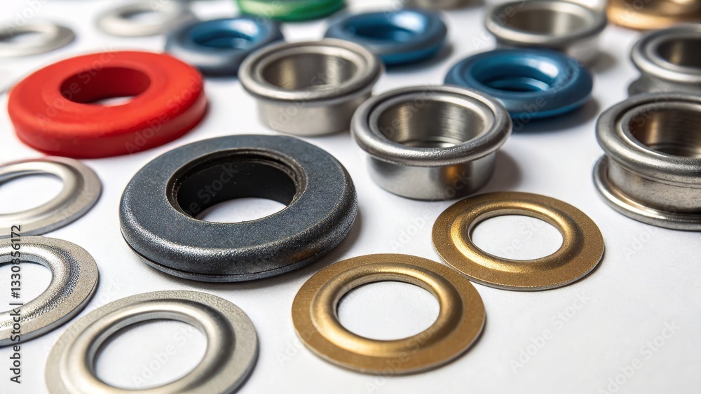 Assorted Metal Grommets and Eyelets Assorted Metal Grommets and Eyelets