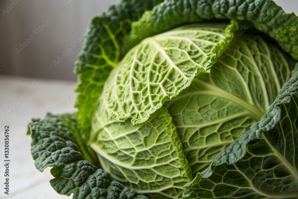 Fresh Savoy Cabbage Head Fresh Savoy Cabbage Head