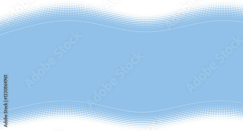 星のラインが揺らめくハーフトーンの淡い水色の道
