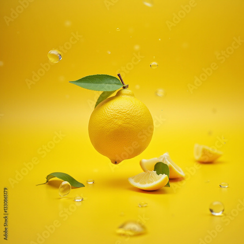 lemon slice in water