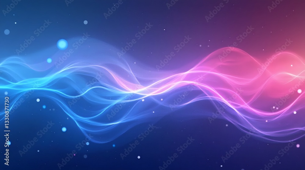 Obraz premium Abstract dynamic digital graphic with flowing light
