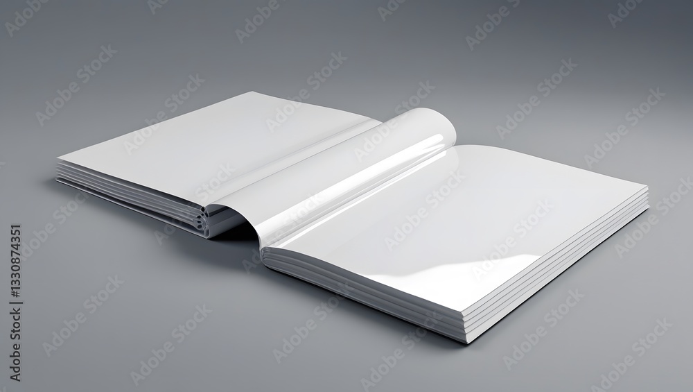 White Glossy Magazine Mockup with Minimalist Design
White Glossy Magazine Mockup with Minimalist Design