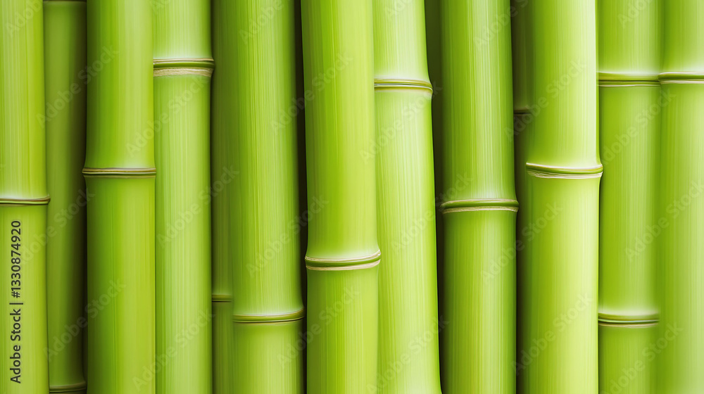 Fototapeta premium Clean Green Bamboo Wood Background – Natural Texture for Eco-Friendly Design, Zen, Spa, and Organic Concepts