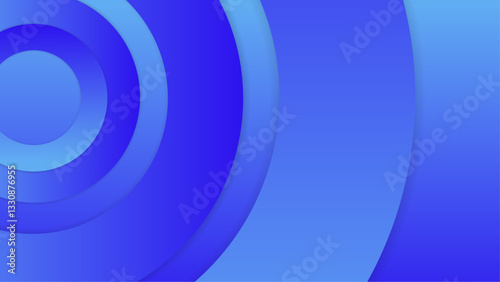 abstract smooth shapes on blue background shapes vector illustration, perfect for digital banner, business presentation, and social media design